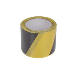 KÉTSZÍNŰ JELZŐSZALAG - FEKETE-SÁRGA - 120MM / 100M