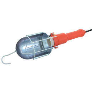 FÉM VÉDŐRÁCSOS MŰHELYLÁMPA - 220V / 60W