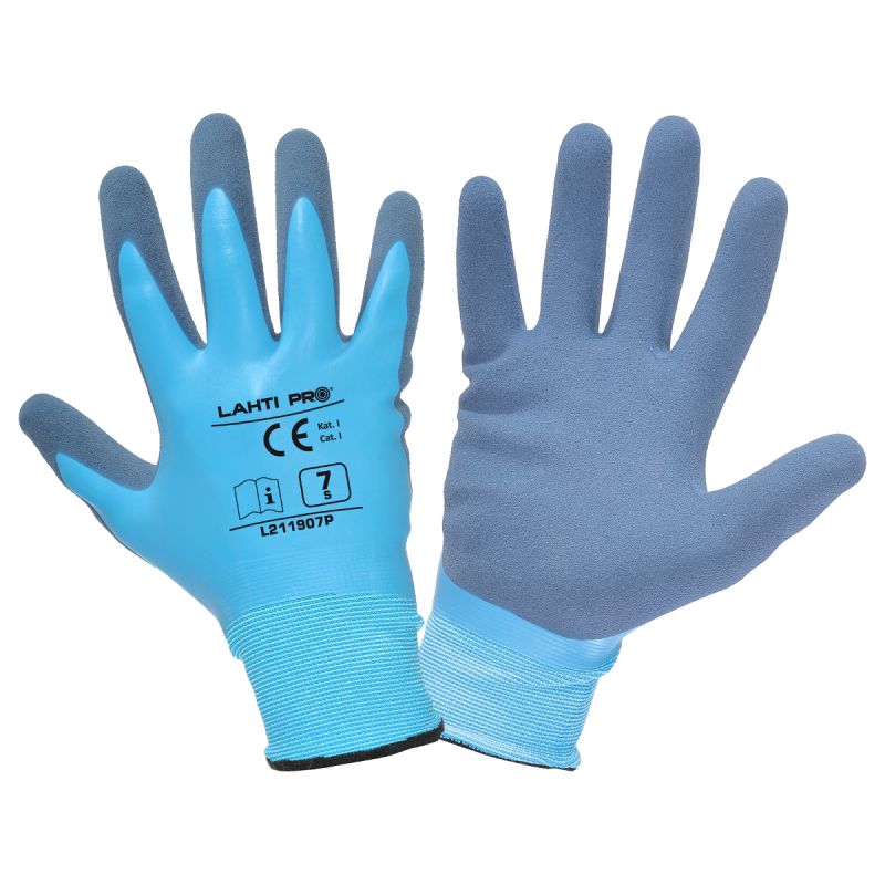 LATEX VÉDŐKESZTYŰ / KÉK - 10