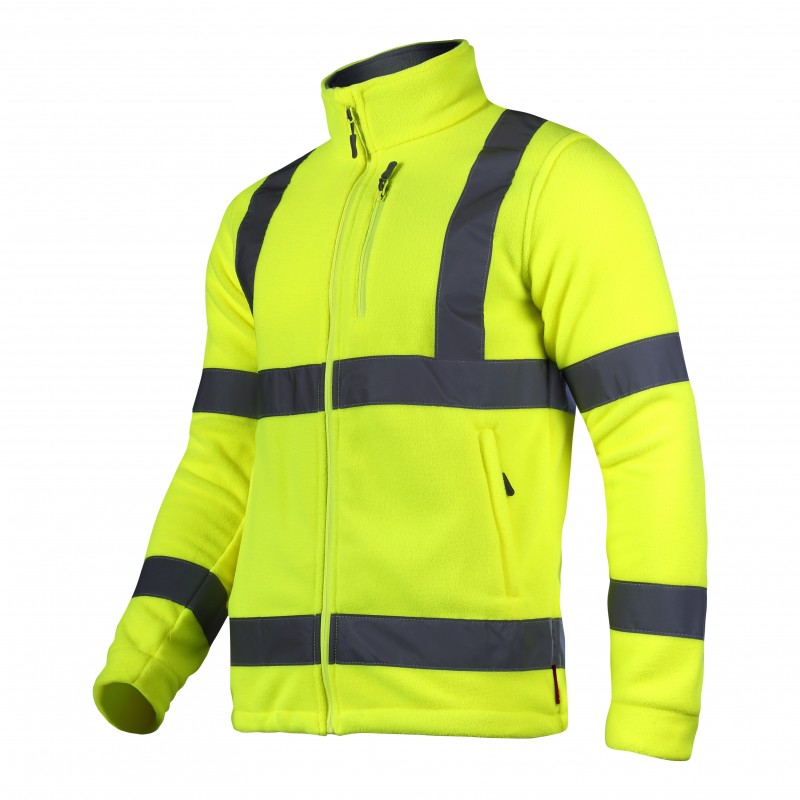 LÁTHATÓSÁGI POLÁR PULÓVER / ZÖLD - 2XL