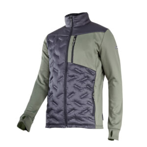 ELASZTIKUS KABÁT, STEPPELT / ZÖLD-FEKETE  - S