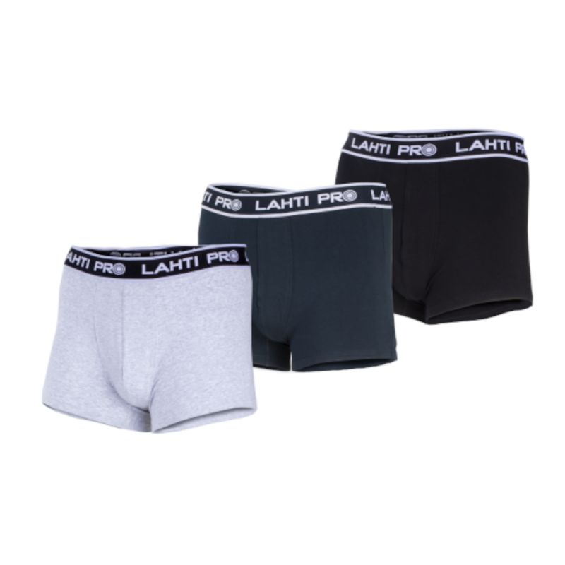 FÉRFI BOXER ALSÓ SZETT / FEKETE-SZÜRKE-SÖTÉTKÉK - M - Image 2