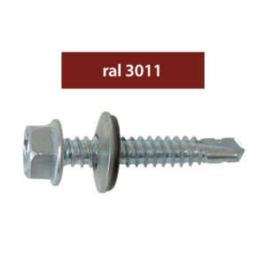 ÖNFÚRÓ LEMEZCSAVAR - RAL3011-VÖRÖS - 4.8X35MM, 250DB/CS