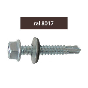 ÖNFÚRÓ LEMEZCSAVAR - RAL8017-BARNA - 4.8X20MM, 250DB/CS