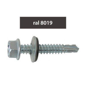 ÖNFÚRÓ LEMEZCSAVAR - RAL8019-MAHON - 4.8X35MM, 250DB/CS