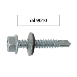ÖNFÚRÓ LEMEZCSAVAR - RAL9010-FEHÉR - 4.8X20MM, 250DB/CS