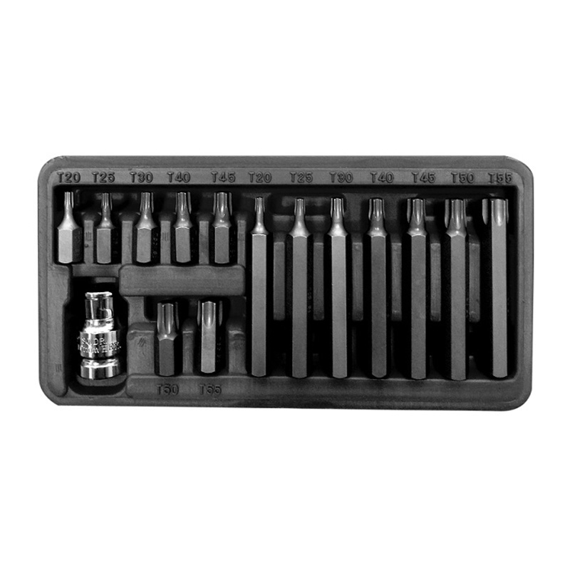 TORX BITFEJ SZETT - CR-VA S2 - 15 DB