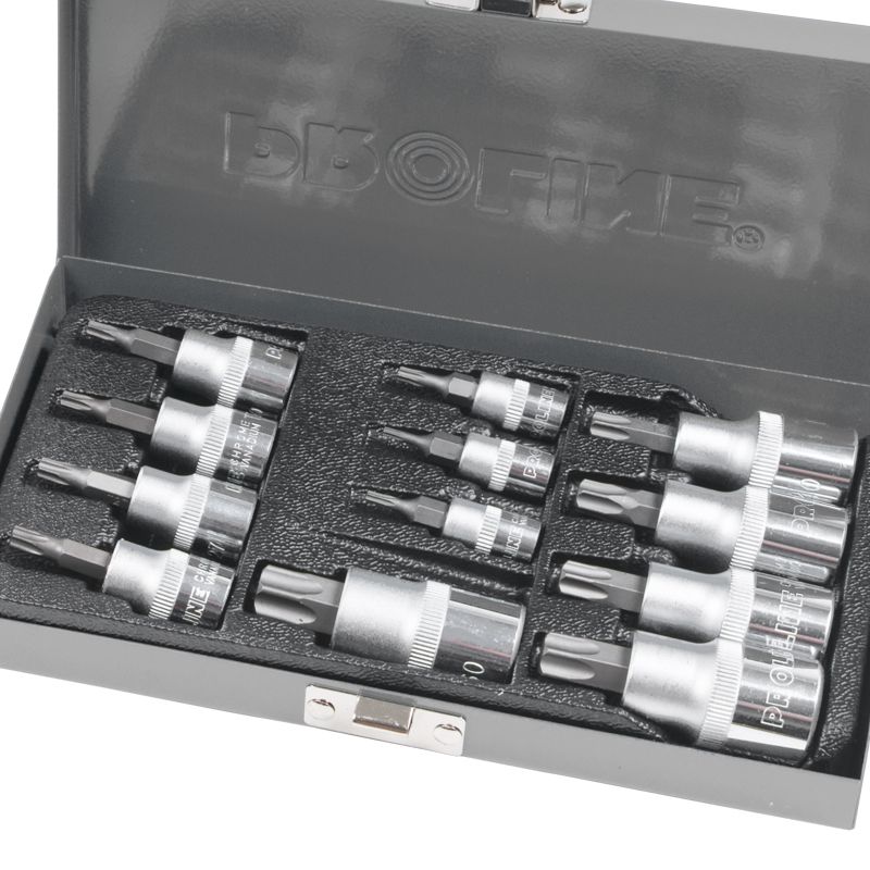 TORX BITFEJES DUGÓKULCS SZETT - T8-T60 - 12 DB - Image 2