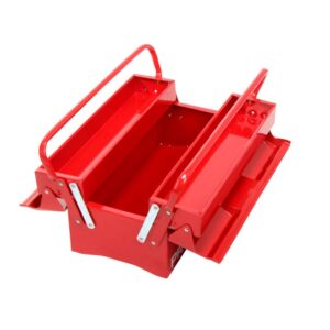 FÉM SZERSZÁMOSLÁDA KÉT KARRAL - 430X200X160MM/3REKESZ
