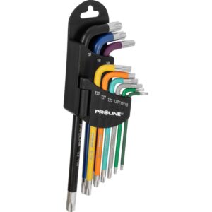 HOSSZÚ TORX IMBUSZKULCS SZETT CR-VA S2 T10-T50 - 9 DB
