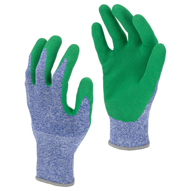 ÚJRAHASZNOSÍTOTT LATEX VÉDŐKESZTYŰ POLIÉSZTERREL - 9