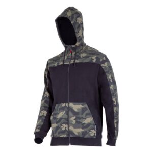 PULÓVER, KAPUCNIS, CIPZÁROS / TEREPSZÍNŰ - 2XL