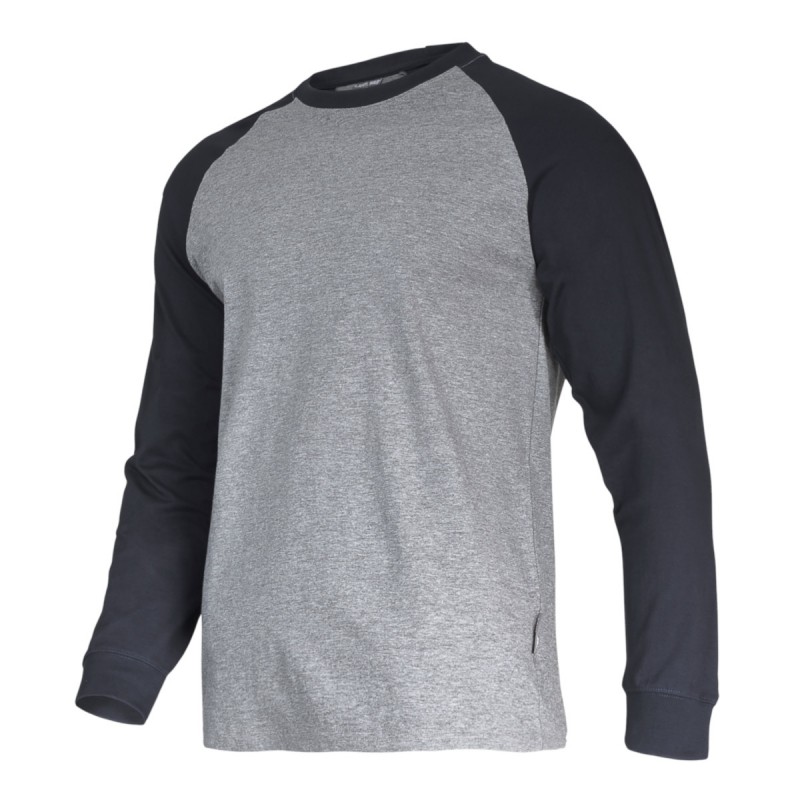 HOSSZÚ UJJÚ PÓLÓ / SZÜRKE-FEKETE - 3XL