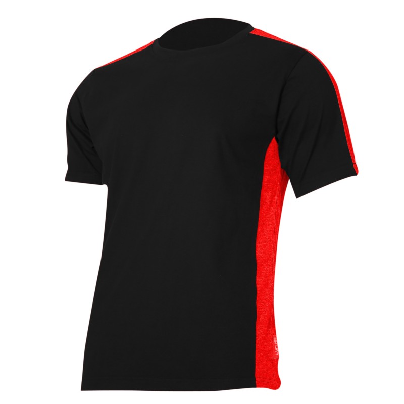 PAMUT PÓLÓ, TÖBBSZÍNŰ / FEKETE-PIROS - 2XL