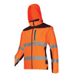 LÁTHATÓSÁGI SOFT-SHELL KABÁT / NARANCSSÁRGA - 2XL