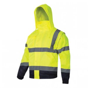 LÁTHATÓSÁGI KABÁT, BÉLELT / ZÖLD - 2XL