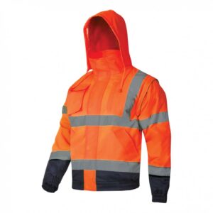 LÁTHATÓSÁGI KABÁT, BÉLELT / NARANCSSÁRGA - 2XL