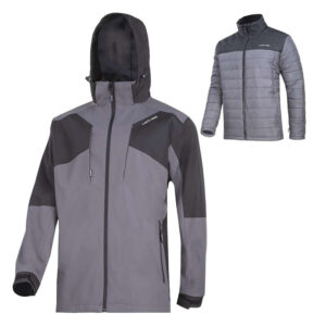 TÖBBFUNKCIÓS KABÁT KIVEHETŐ BELSŐVEL / SZÜRKE - 2XL