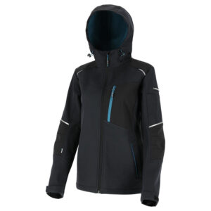 SOFT-SHELL KABÁT, KAPUCNIS (NŐI) / FEKETE - 2XL