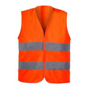LÁTHATÓSÁGI MELLÉNY, GYEREK / NARANCSSÁRGA - L/10-12 ÉV