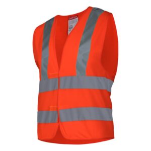 LÁTHATÓSÁGI MELLÉNY, NÉGY SÁVOS / NARANCSSÁRGA - 2XL