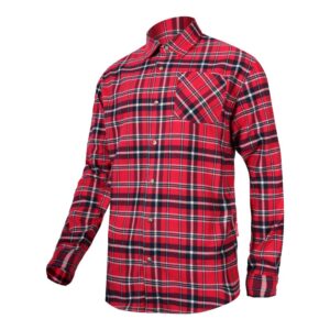 KOCKÁS FLANEL ING, VASTAG / PIROS - 2XL/H-188