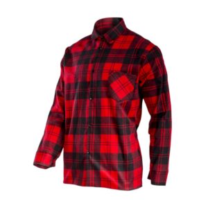 KOCKÁS FLANEL ING, VASTAG / PIROS - 3XL