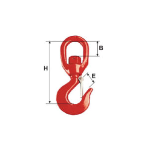 ÖNZÁRÓ FORGÓ SZEMES HOROG - 2000KG / 43MM/28MM