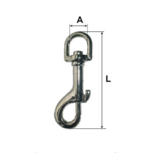 FORGÓSZEMES RUGÓS KARABINER - 11X53MM
