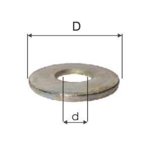 HORGANYZOTT VASTAG ALÁTÉT - M16 (16.9/49.7MM), 40DB/CS