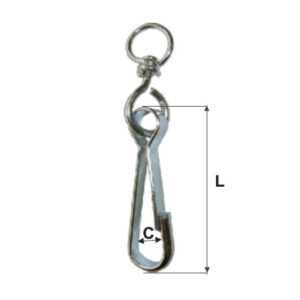 FORGÓS LEMEZ KARABINER - 10.5X50MM